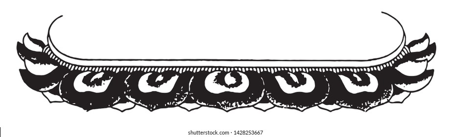 Buddhist lotus throne line drawing