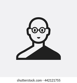 Buddhist monk Icon