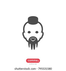 Buddhist Monk vector icon