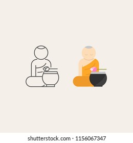 Buddhist Monks Icon 