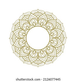 Buddhist spiritual symbol mandala, vector 