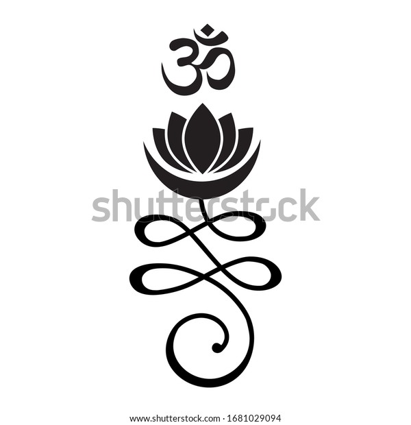 Buddhist Symbol Life Path Lotus Flower Stock Vector Royalty Free