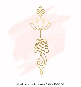 Buddhist Symbol For Life Path, Vector Artwork