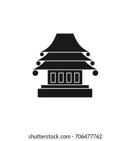 Buddhist temple icon 