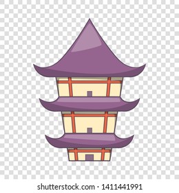 Buddhist temple icon. Cartoon illustration of buddhist temple vector icon for web