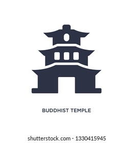 buddhist temple icon. Simple element illustration from buildings concept. buddhist temple editable symbol design on white background. Can be use for web and mobile.