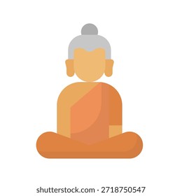 Icono de Vector budista que puede modificarse o editarse fácilmente
