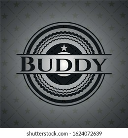 Buddy black emblem. Vector Illustration. Detailed.