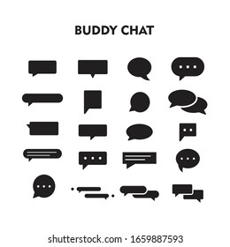 Buddy Chat icon, Buddy Chat sign/symbol vector