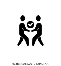 buddy concept line icon. Simple element illustration. buddy concept outline symbol design.