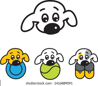 Buddy, the logo for zoo shop or zooclub, dog grooming, dog service, veterinary clinic, dog breeder, pet