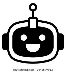 Buddy virtual assistance icon illustration