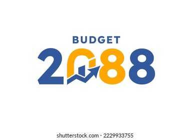 Budget 2088 logo design, 2088 budget banner design templates vector