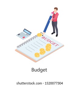 
Budget accounting, calculating a formal statement of estimated income and expenses
