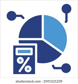 Budget Allocation Icon Element For Design