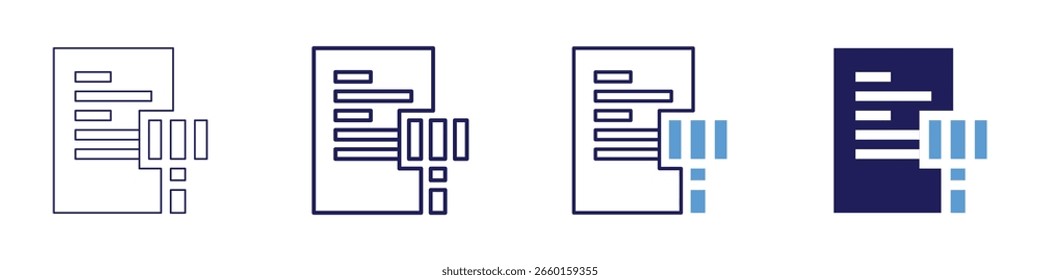 Budget approval icon in 4 different styles. Thin Line, Line, Bold Line, Duotone. Duotone style. Editable stroke.