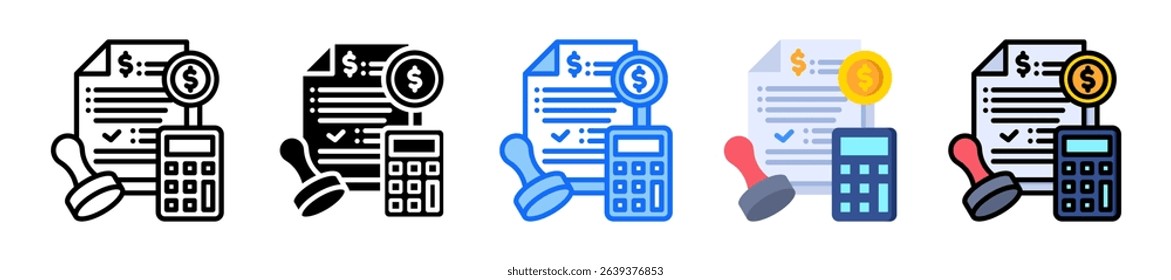 Budget Approval Icon Element For Design