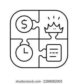 Haushaltsbehörde benötigt einen Zeilensymbol-Vektorgrafik. Haushaltsbehörde benötigt ein Zeitzeichen. isoliertes Kontursymbol