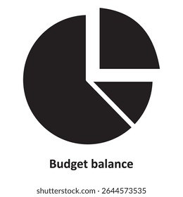 Budget balance Vector Icon which can easily modify or edit

