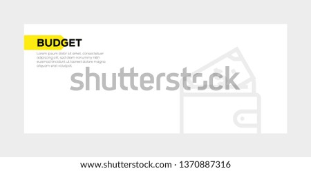 BUDGET BANNER CONCEPT