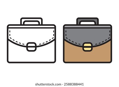 budget briefcase vector presents the concept of financial management in the world of business and investment. Briefcases or work bags are often associated with professionalism, finance, and corporate 