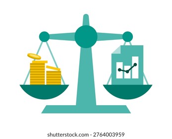 Budget and cash flow balancing on scales for financial stability liquidity management and business equilibrium for sustainable economic growth