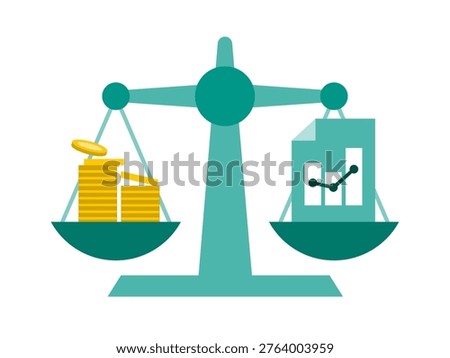 Budget and cash flow balancing on scales for financial stability liquidity management and business equilibrium for sustainable economic growth