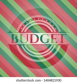 Budget christmas emblem. Vector Illustration. Detailed.