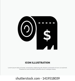 Budget, Consumption, Costs, Expenses, Finance solid Glyph Icon vector