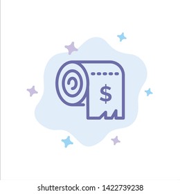 Budget, Consumption, Costs, Expenses, Finance Blue Icon on Abstract Cloud Background
