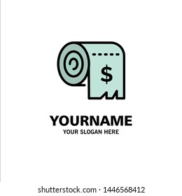 Budget, Consumption, Costs, Expenses, Finance Business Logo Template. Flat Color