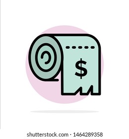 Budget, Consumption, Costs, Expenses, Finance Abstract Circle Background Flat color Icon. Vector Icon Template background