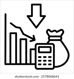 Budget Control Icon Element For Design