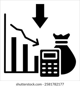 Budget Control Icon Element For Design