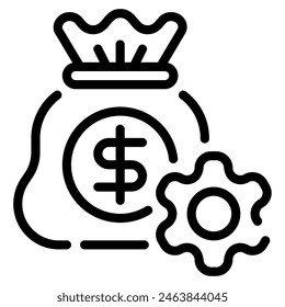 Budget Control icon for web, app, infographic, etc