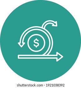 Budget,, cost, sprint icon vector image. Can also be used for Finance and Money. Suitable for use on web apps, mobile apps and print media.