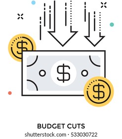 Budget Cuts Vector Icon