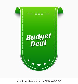 Budget Deal Green Vector Icon Design