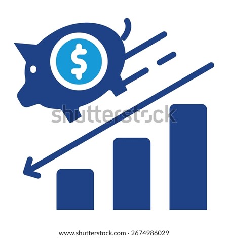 Budget Deficit Icon Element For Design