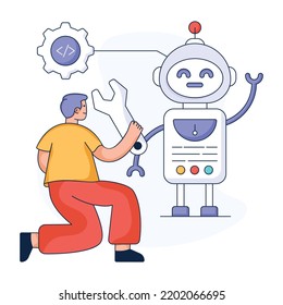 Budget estimate flat illustration, customizable design 