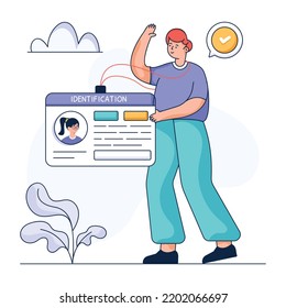 Ilustración plana de estimación presupuestaria, diseño personalizable 