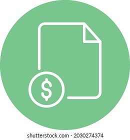 Budget file Isolated Vector icon which can easily modify or edit

