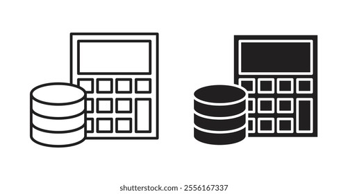 Budget Filled flat icons set for apps and web ui designs.