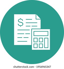 Budget, financial, planning icon vector image. Can also be used for business and office. Suitable for use on web apps, mobile apps and print media.