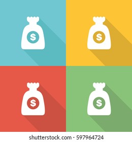 Budget Flat Icon Concept