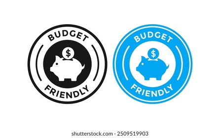 Budget friendly badge logo design. Suitable for information, business, finance