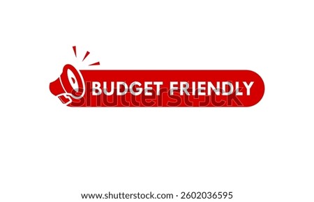 Budget Friendly design logo template illustration