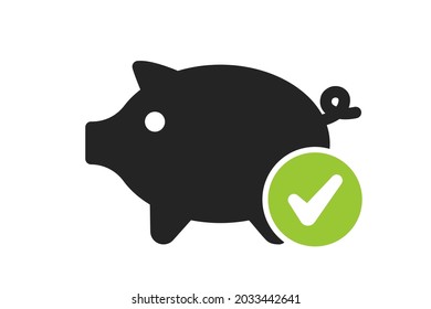 Budget friendly icon. Clipart image isolated on white background