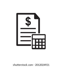 budget icon , accounting icon vector