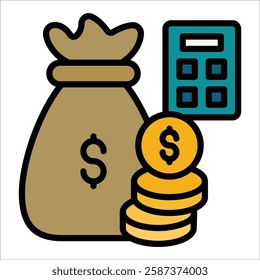 Budget Icon Element For Design
